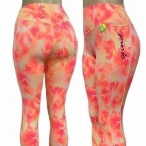 Victoria's Secret Pink and Orange Leggings size M